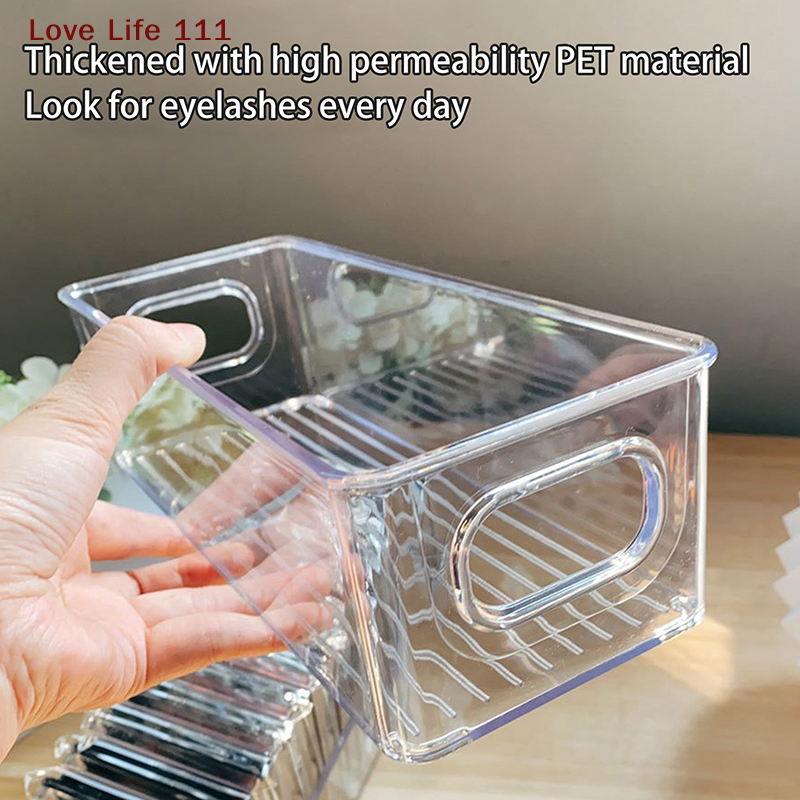 Eyelash Extension Glue - New Transparent Eyelash Storage Box Makeup