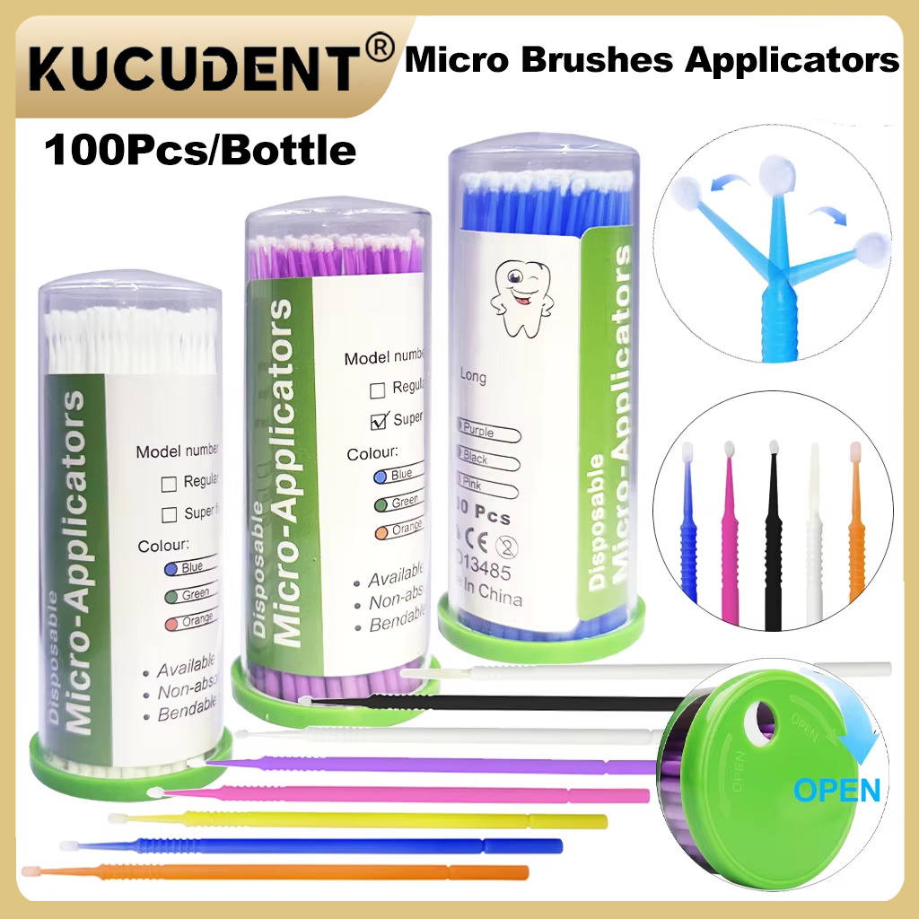 Eyelash Extension Course - 100Pcs Disposable MicroBrush Dental Micro Applicator