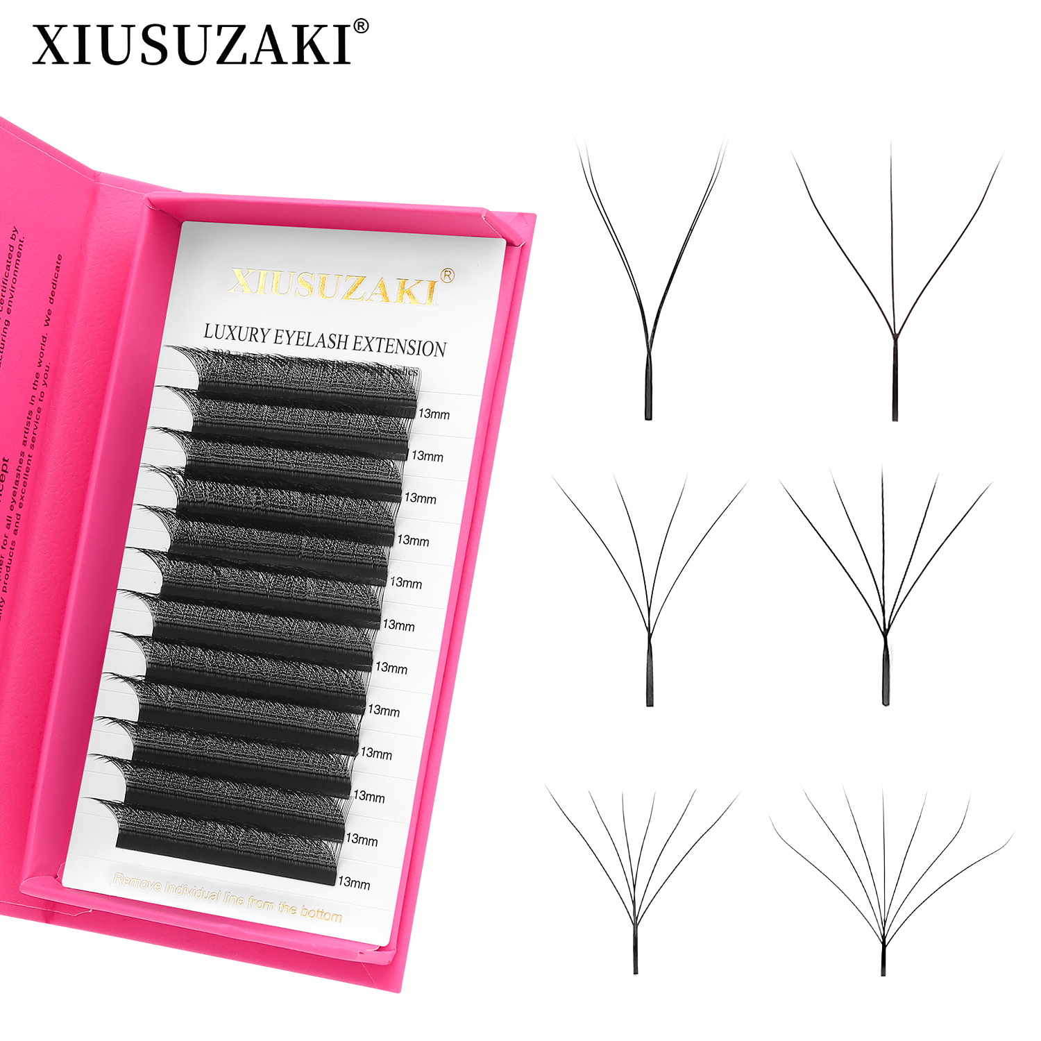 Eyelash Extension Yy - XIUSUZAKI W Shaped Lashes Bloom 2D