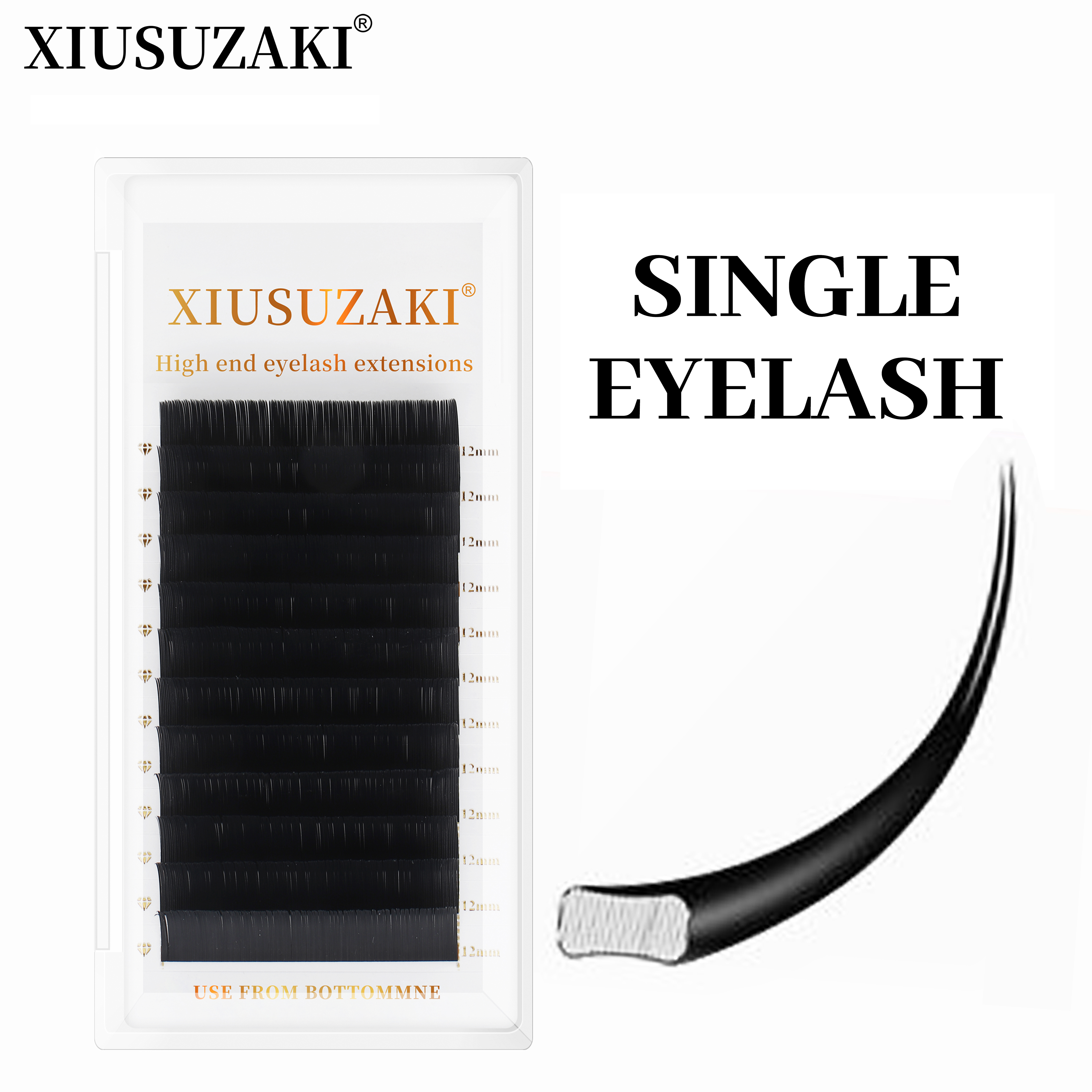 Eyelash Extension Yy - XIUSUZAKI Flat Ellipse Eyelash Split Tips