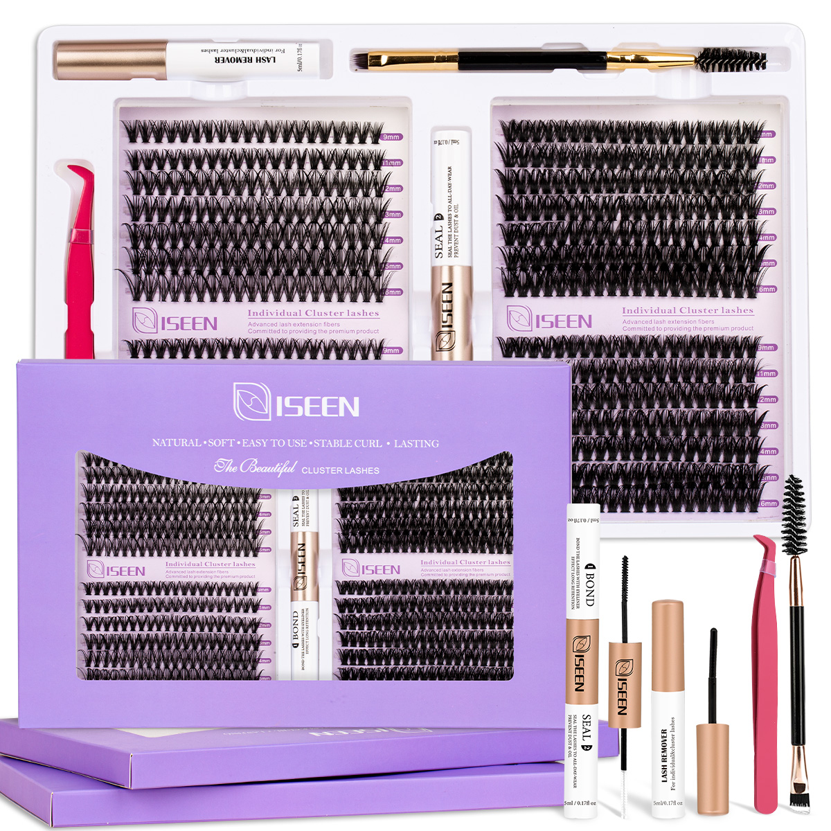 Eyelash Extension Equipment - Eyelash Clusters Kit Soft Volume D