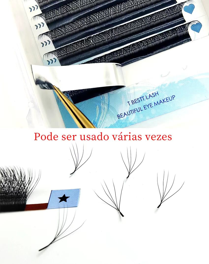 Tbestt 6DW Shape Lashes YY Eye - Eyelash Extension Yy avaliação e preço