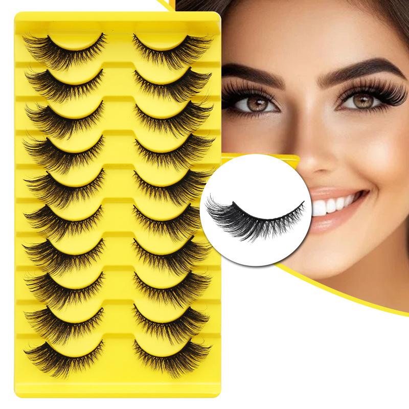 10 Pairs Eye Eyelashes 5D Fluf - Faux Mink Lash avaliação e preço