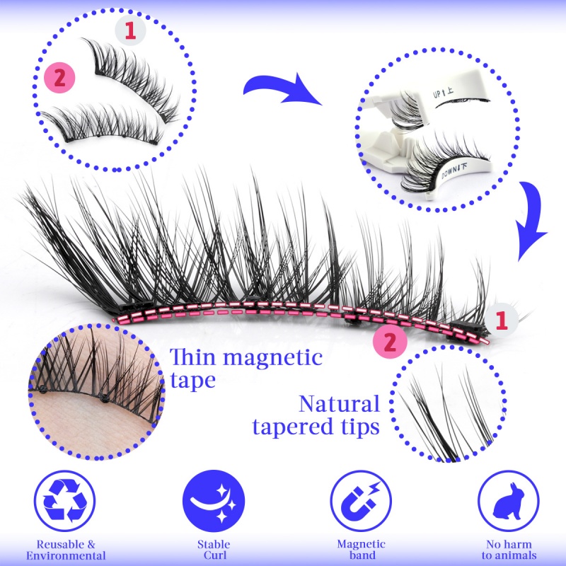 Magnetic Eyelash 1 Pair Natura - Faux Mink Lash avaliação e preço