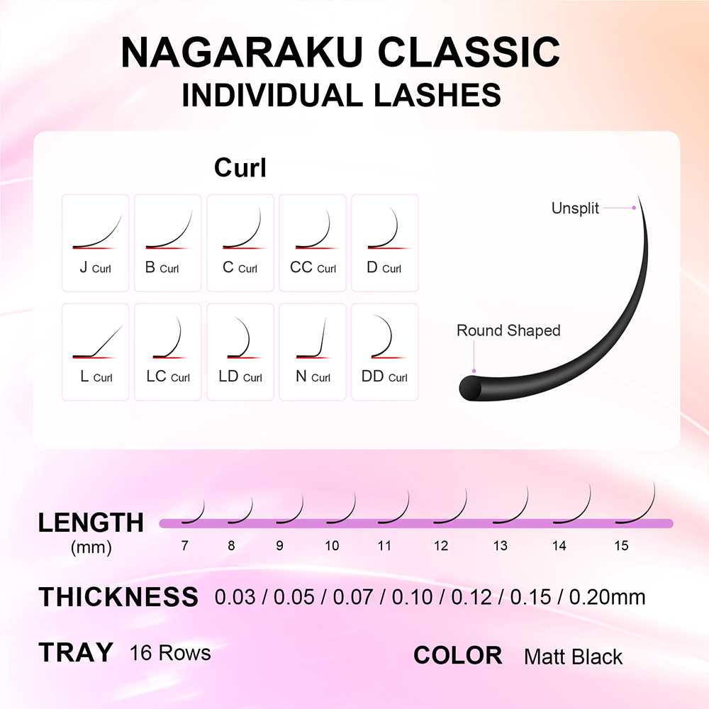 NAGARAKU 6 Cases Classic Mix E - Eyelash Extension Course avaliação e preço