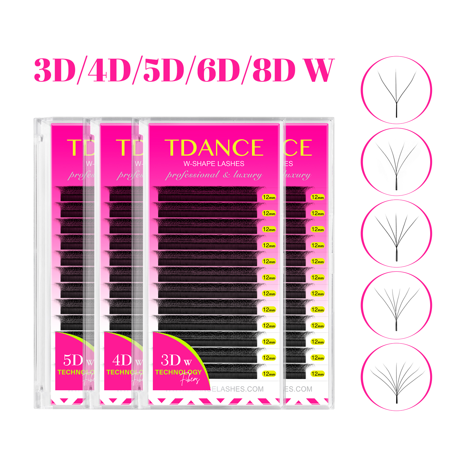 TDANCE 3D 4D 5D 6D Premade Fan - Faux Mink Lash avaliação e preço