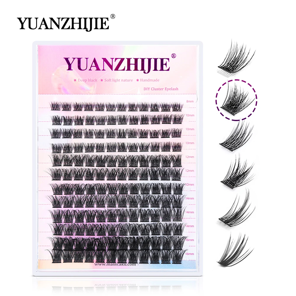144 pcs DIY Cluster Segmented  - Eyelash Extension Russian Volume avaliação e preço