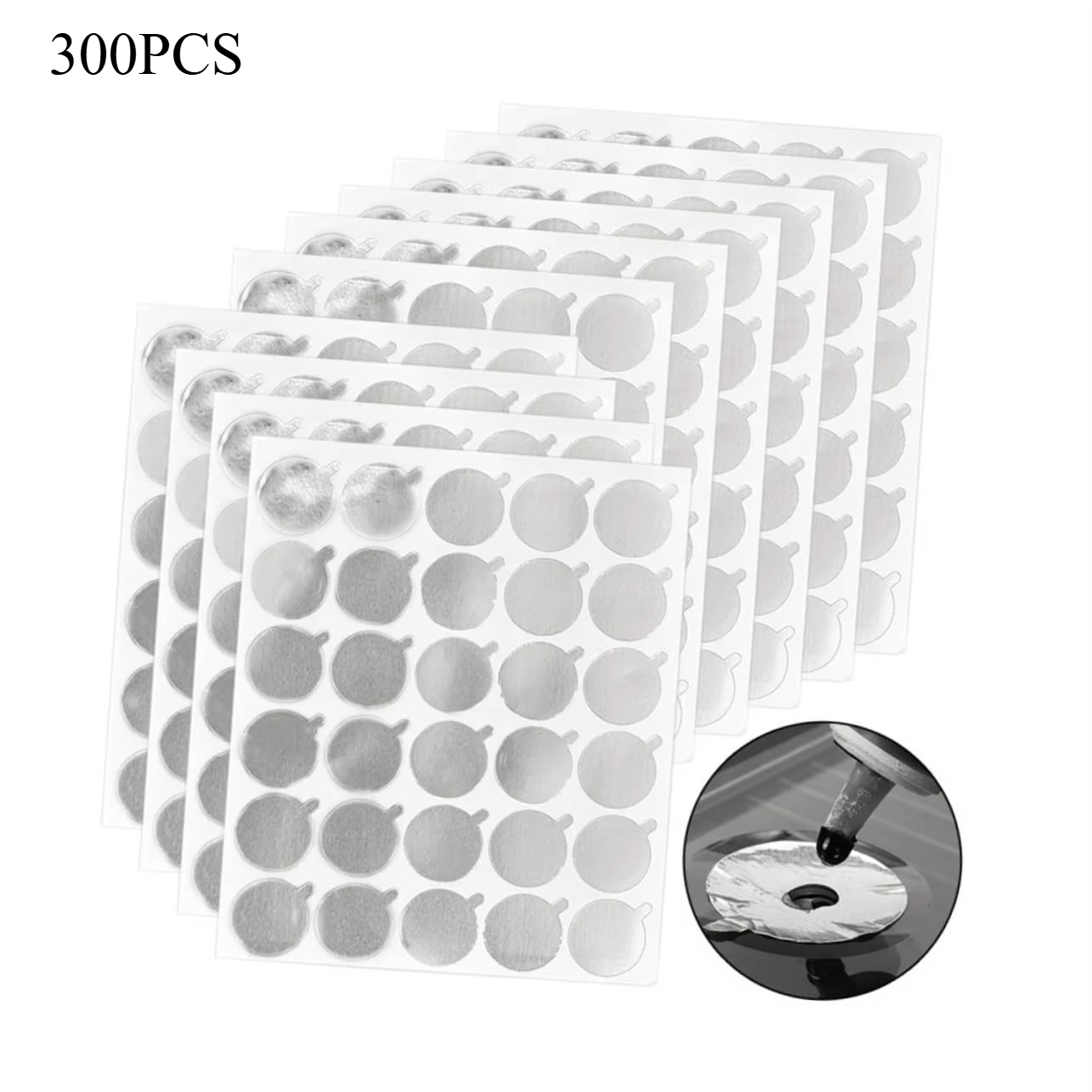 300pcs Foil Sticker Pads(10 Sh - Eyelash Extension Glue avaliação e preço