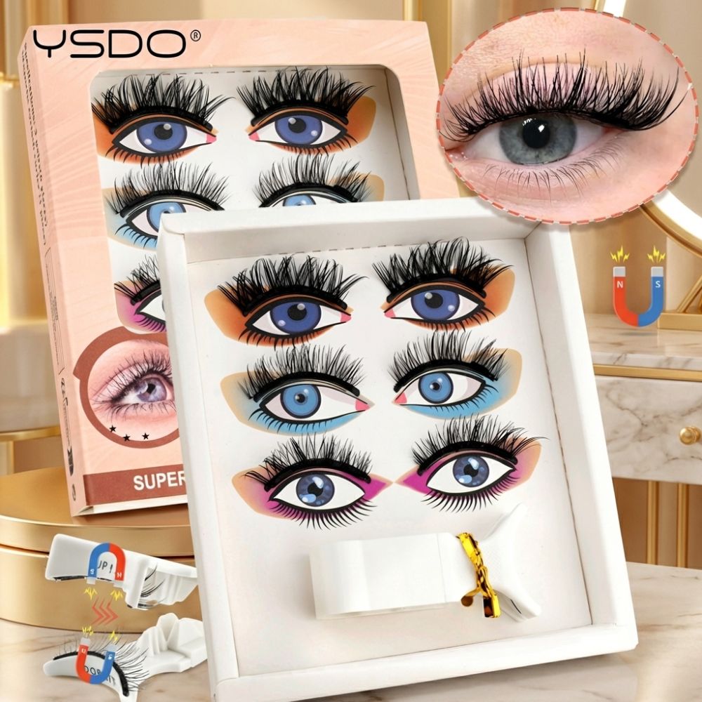 3 Pairs New YSDO Magnetic Lash - Faux Mink Lash avaliação e preço