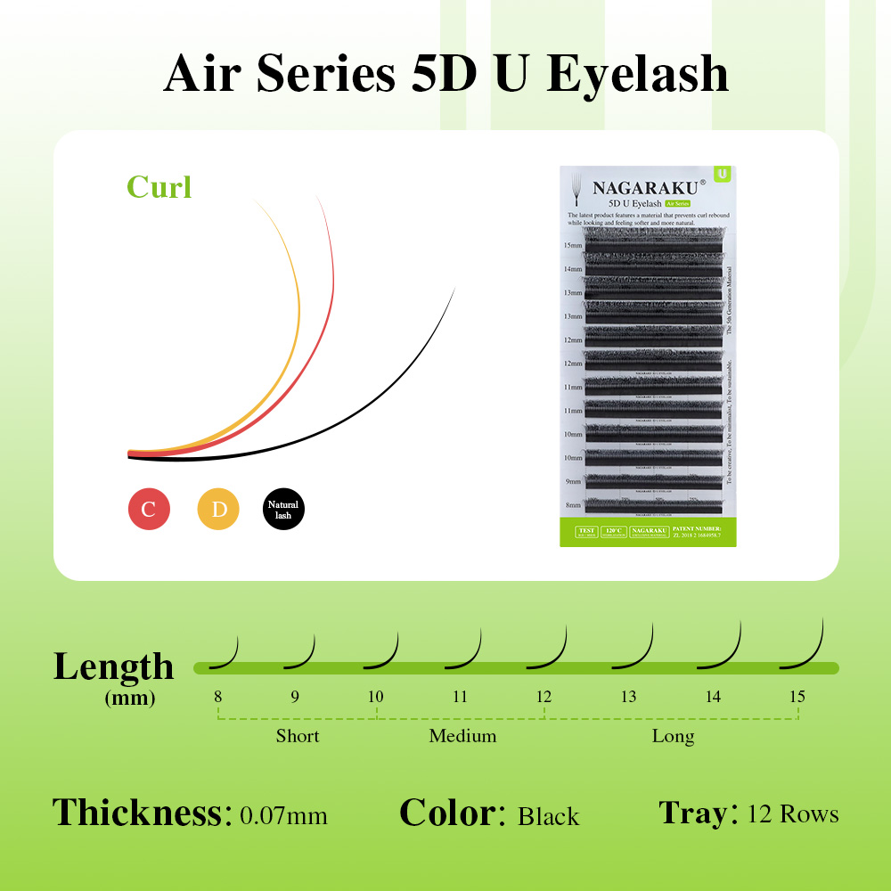 NAGARAKU U Shape 3D/4D/5D Soft - Eyelash Extension Course avaliação e preço