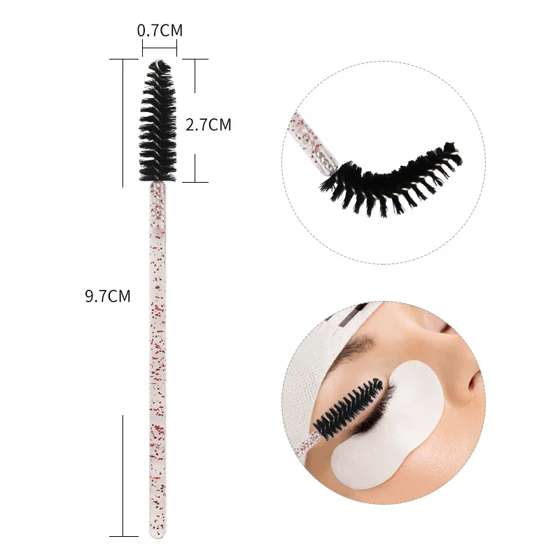 50pcs Eyelash Brushes Mascara  - Eyelash Extension Course avaliação e preço
