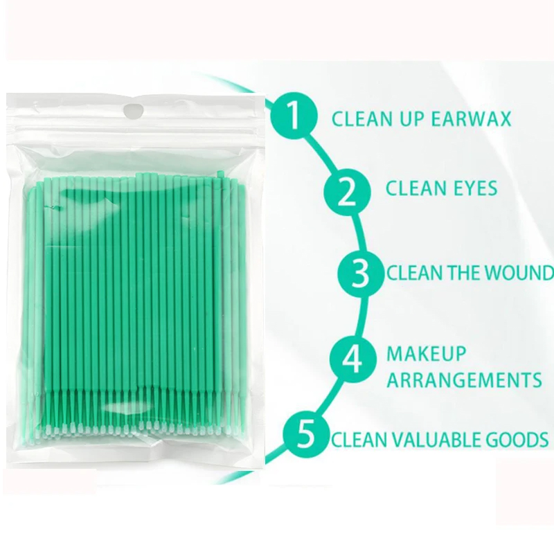 50/100PCS Disposable Micro Bru - Eyelash Extension Remover avaliação e preço