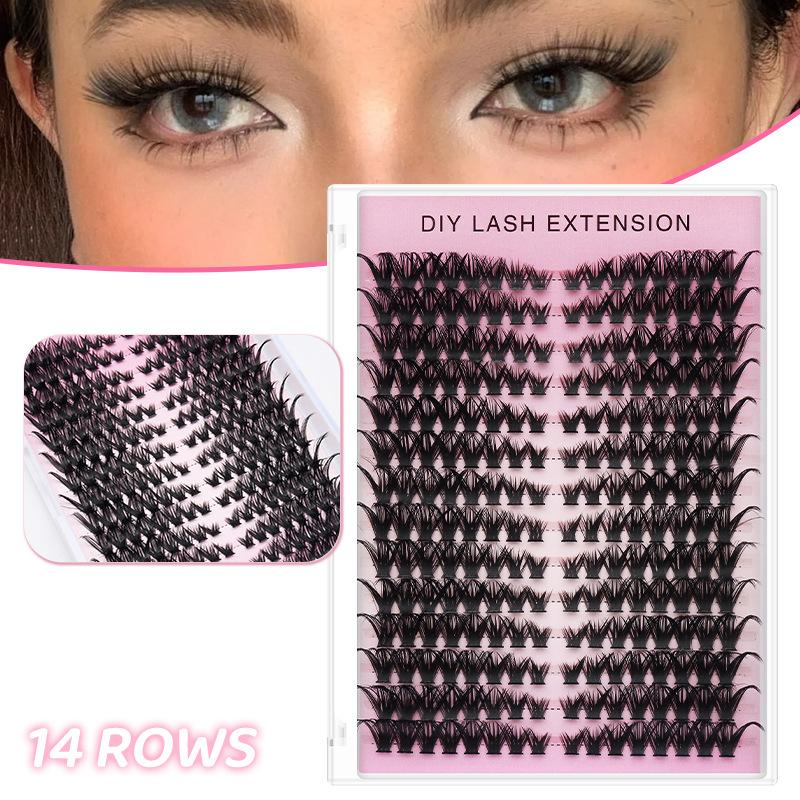 14 Rows Cluster Eyelash Extens - Eyelash Extension Natural avaliação e preço