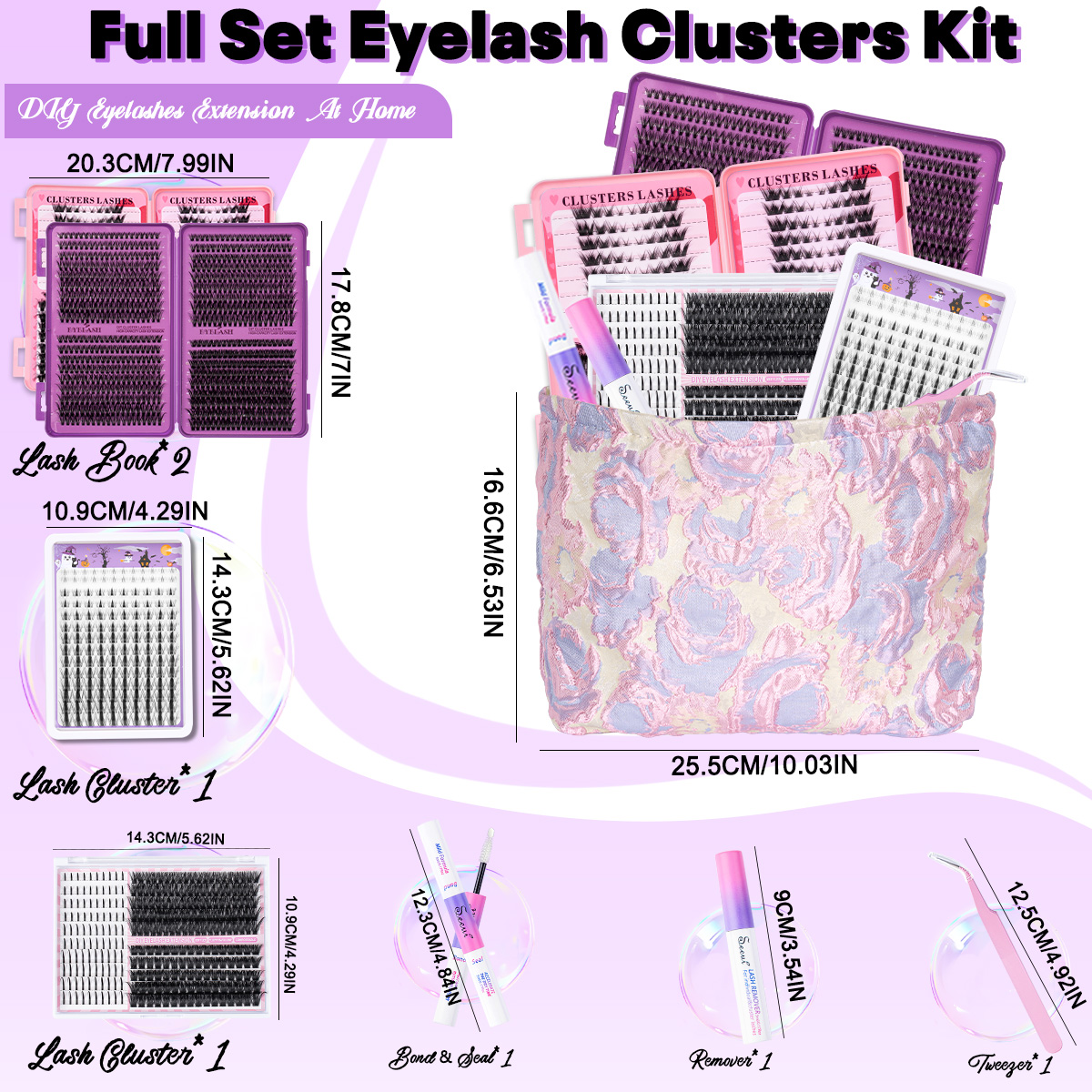 DIY Cluster Lashes Kit Individ - Eyelash Extension Equipment avaliação e preço