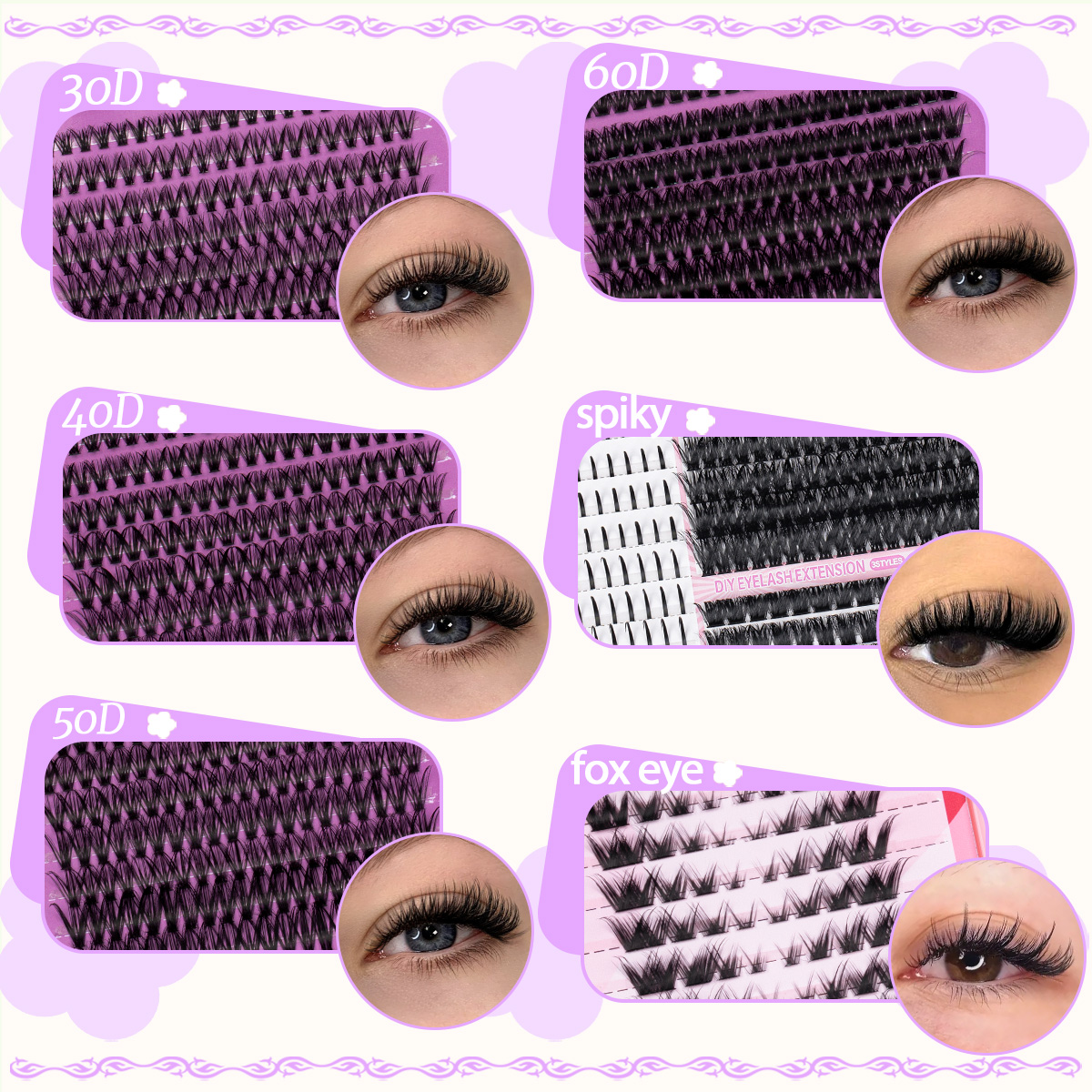 DIY Cluster Lashes Kit Individ - Eyelash Extension Equipment avaliação e preço