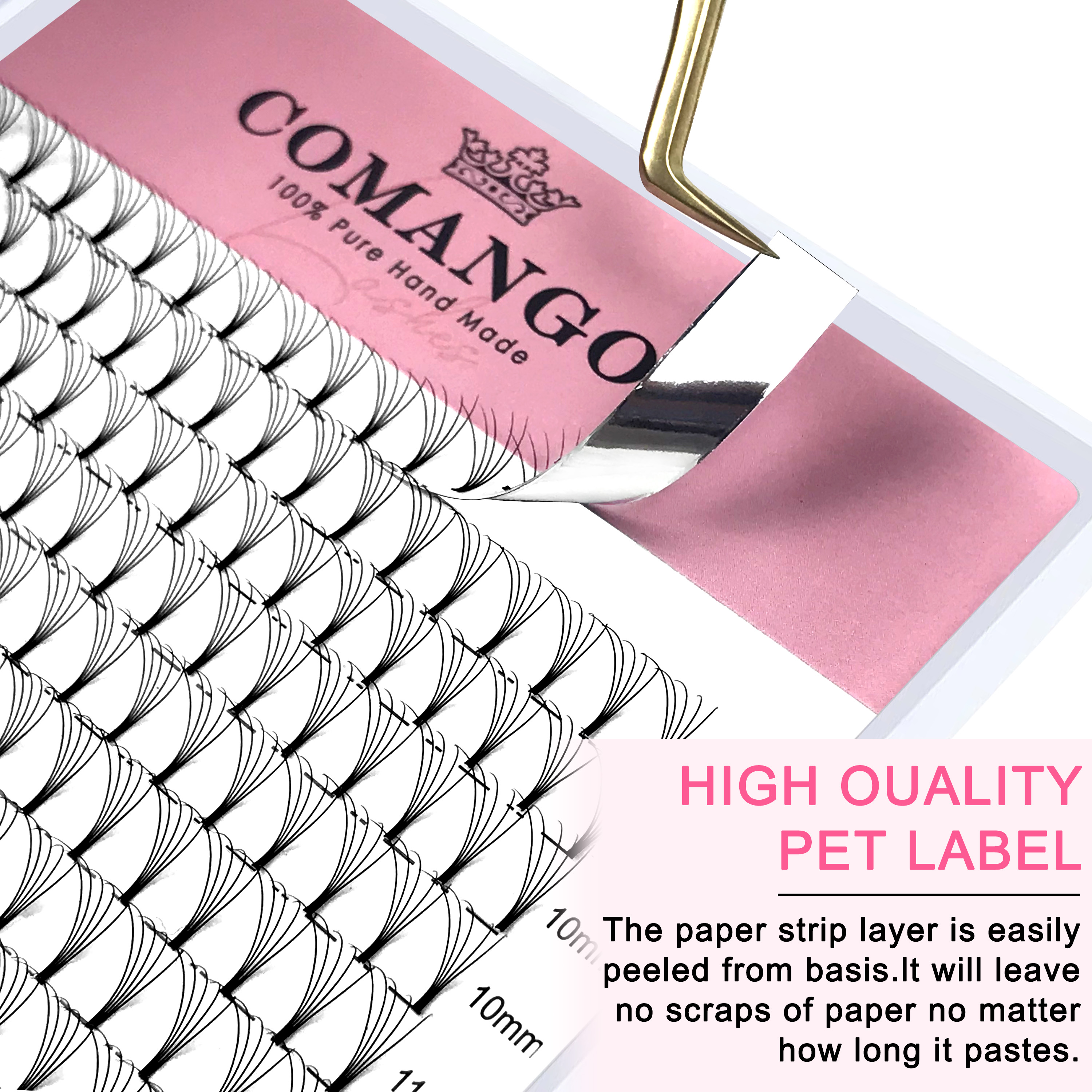 CoMango 320pcs Short Stem Prem - Eyelash Extension Russian Volume avaliação e preço