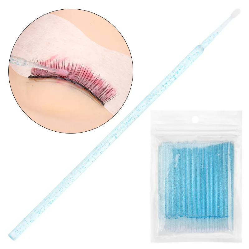 100PCS Extension Brushes Lash  - Eyelash Extension Remover avaliação e preço
