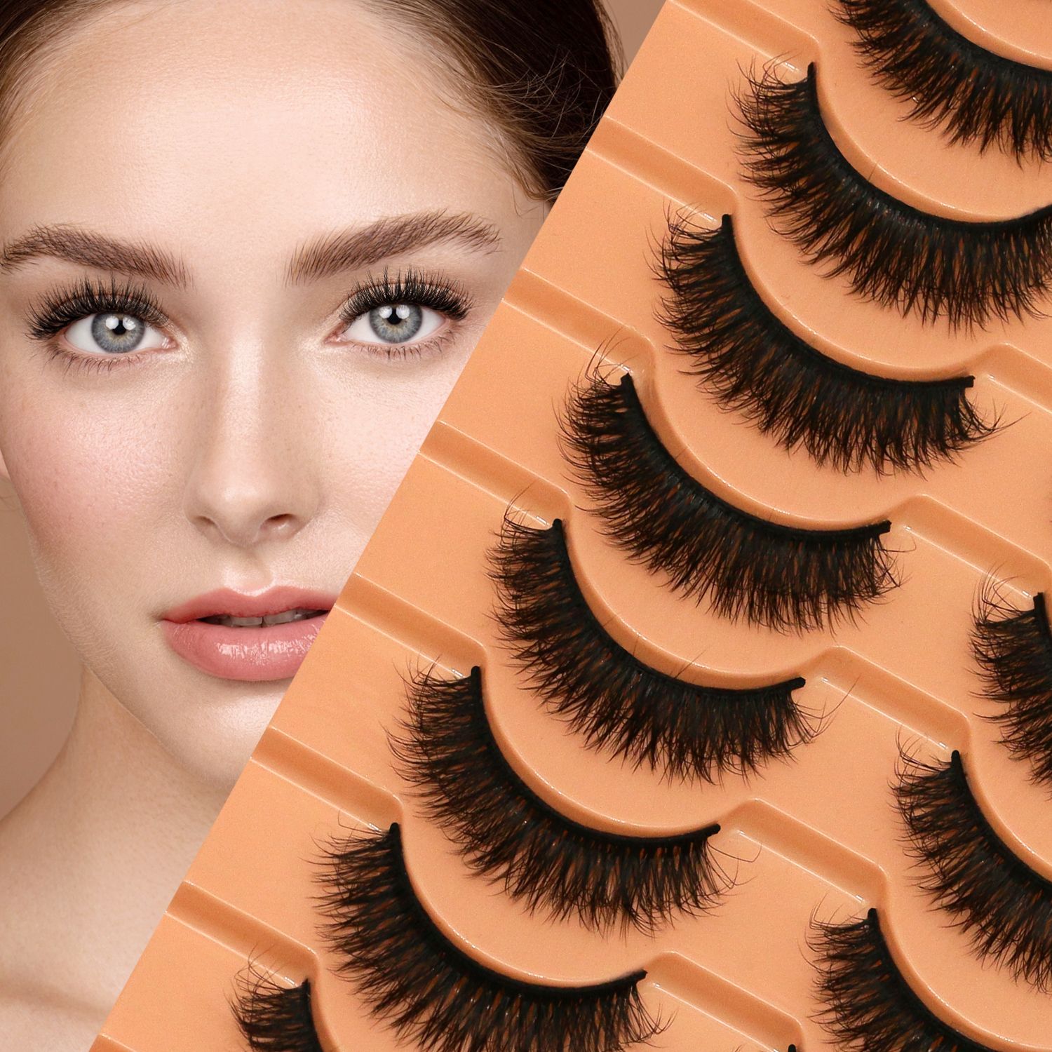 10 Pairs Lashes 6D Faux Mink E - Faux Mink Lash avaliação e preço
