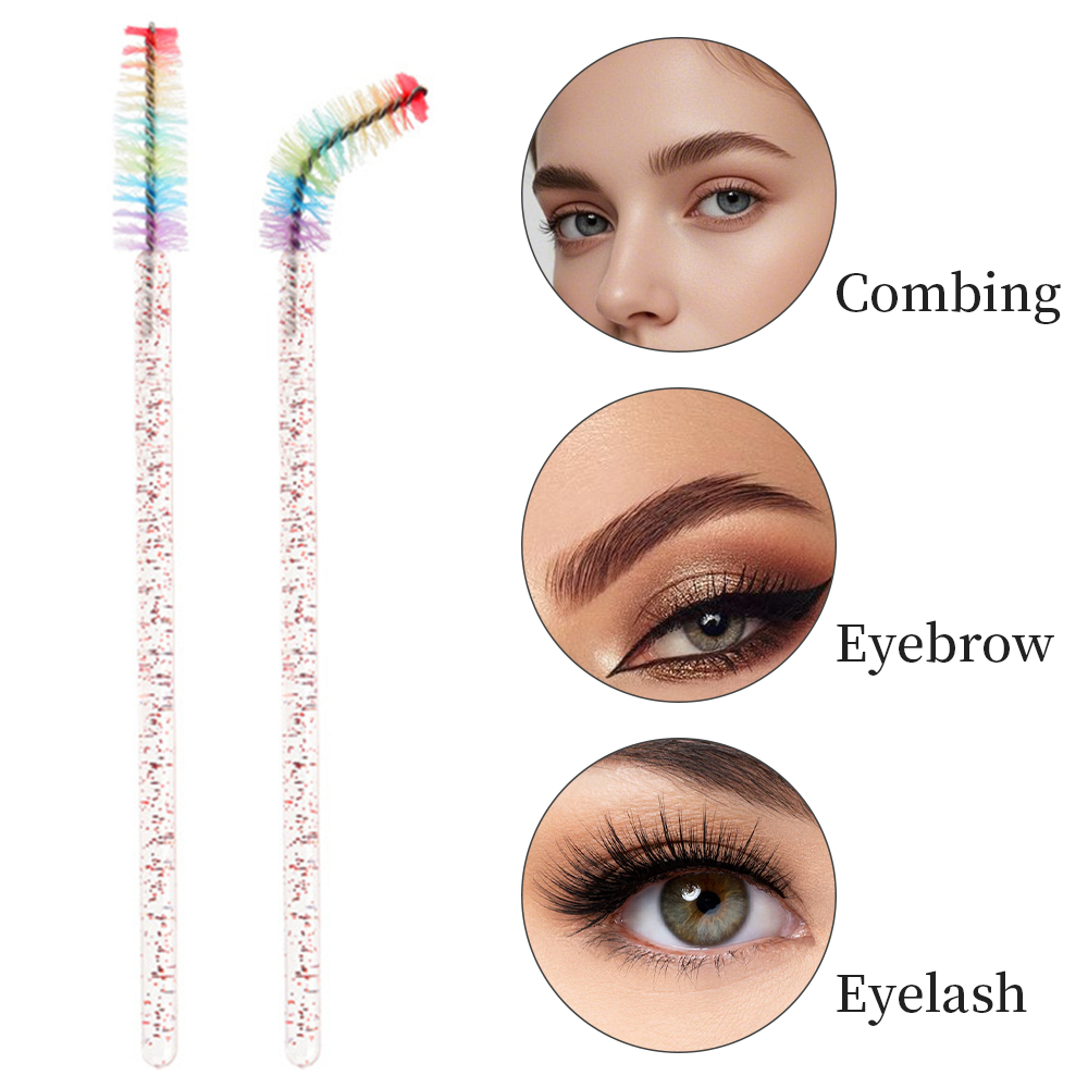 50PCS Rainbow Crystal Eyelash  - Eyelash Extension Course avaliação e preço