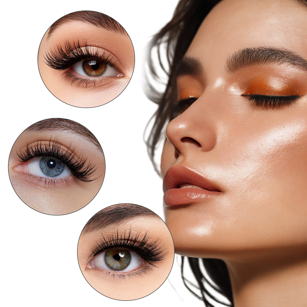 50PCS Rainbow Crystal Eyelash  - Eyelash Extension Course avaliação e preço