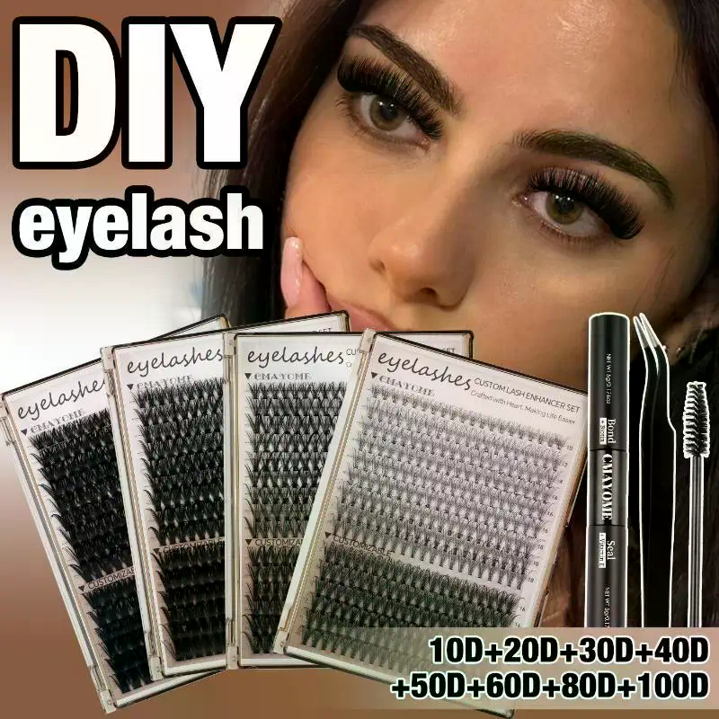 10D-100D 3D False Eyelash Kit  - Eyelash Extension Natural avaliação e preço