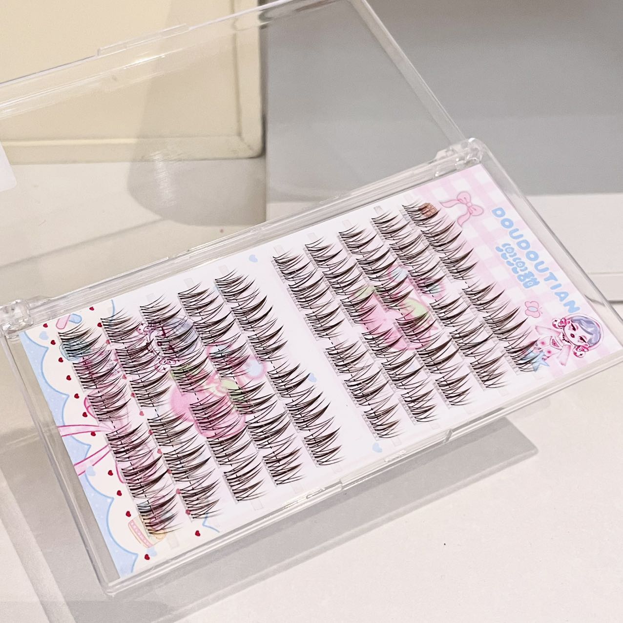 Doudoutian Brown Black Cluster - Eyelash Extension Natural avaliação e preço