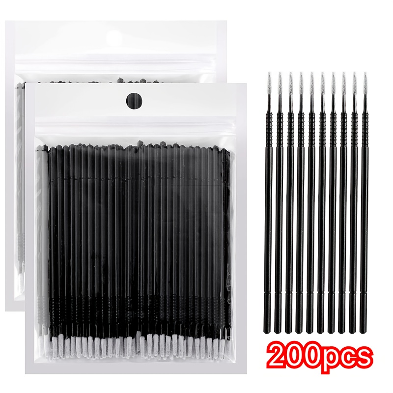 200PCS Disposable MicroBrush E - Eyelash Extension Remover avaliação e preço