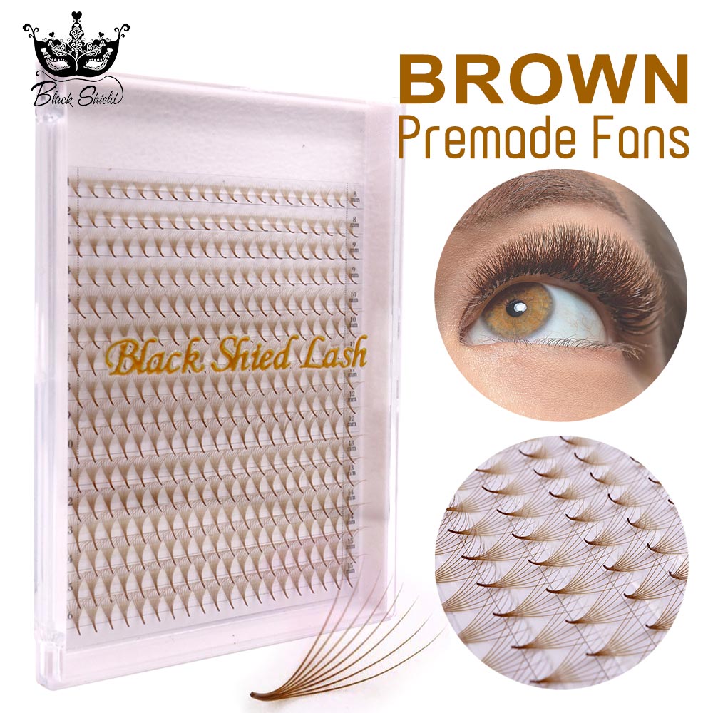 320 Colored Pointy Base Brown  - Eyelash Extension Russian Volume avaliação e preço