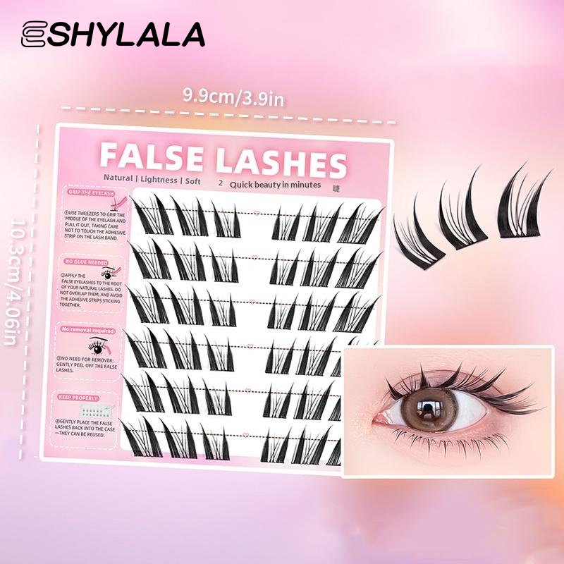 Dense False Eyelashes 6 Rows N - Eyelash Extension Glue avaliação e preço