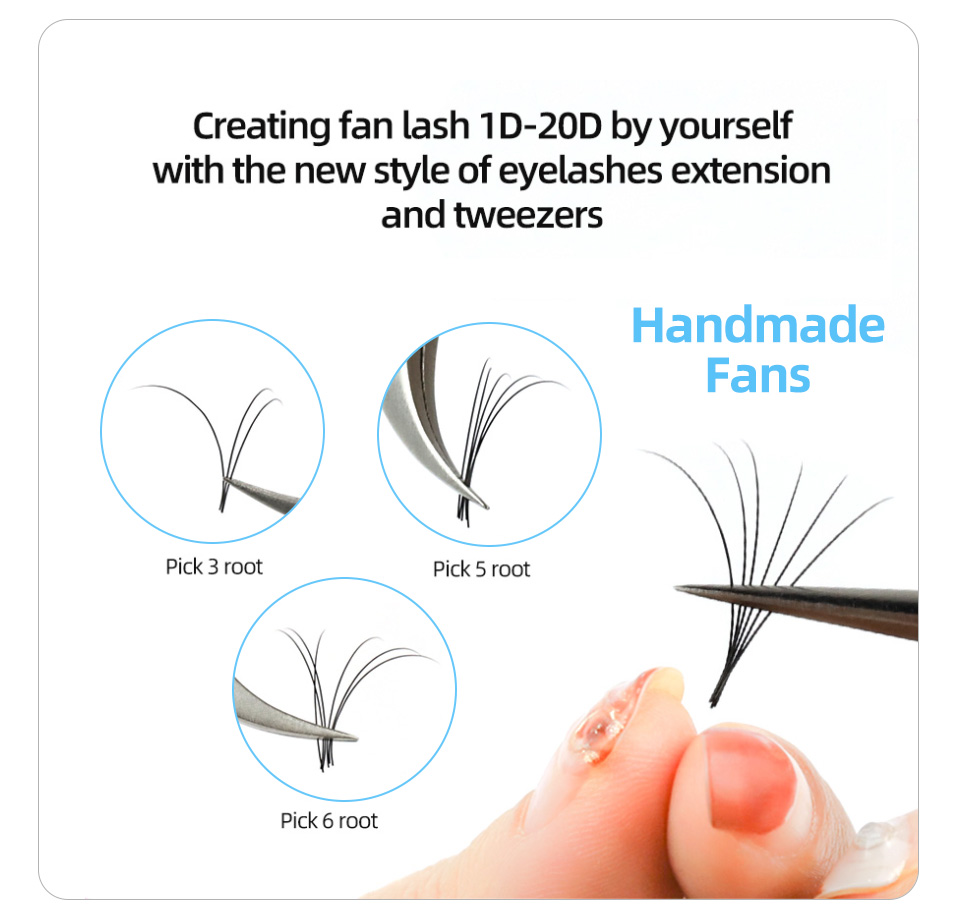 AGUUD 16 Rows Long 16-20mm Eye - Eyelash Extension Russian Volume avaliação e preço