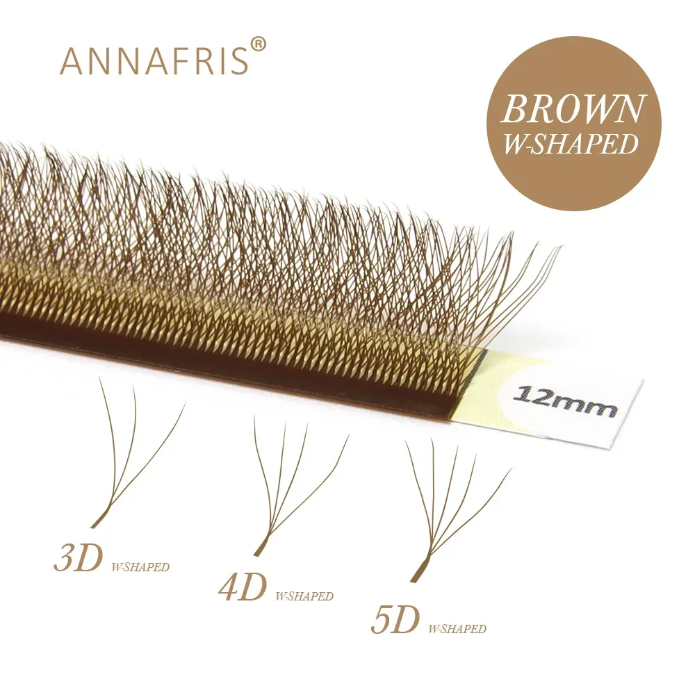ANNAFRIS Brown W Shape Lash Ex - Eyelash Extension Yy avaliação e preço