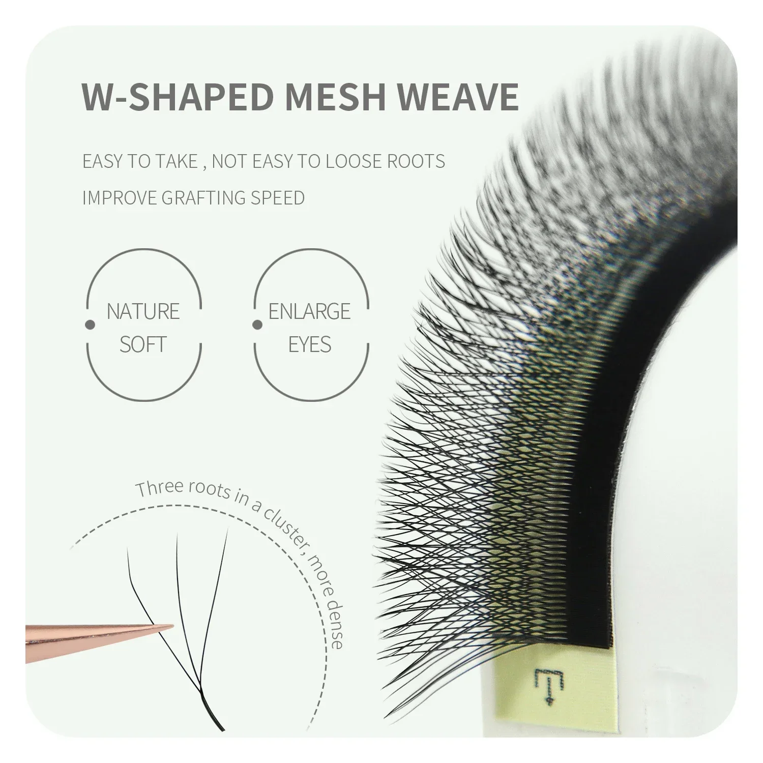 ANNAFRIS Brown W Shape Lash Ex - Eyelash Extension Yy avaliação e preço