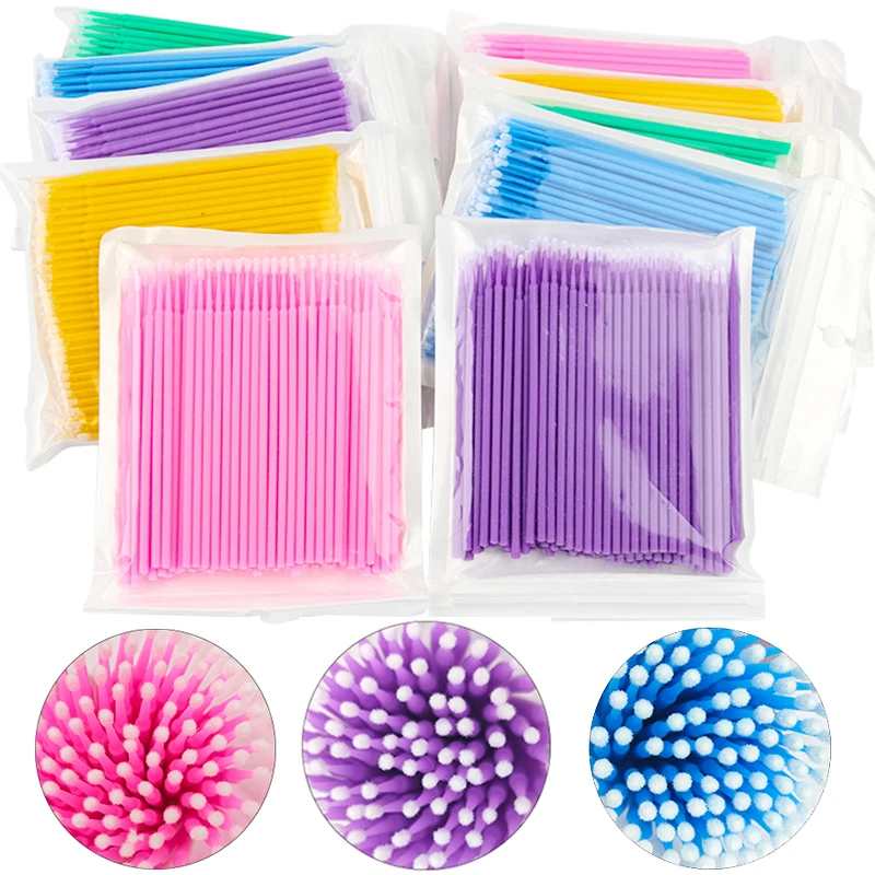 100Pcs Eyelash Cleaning Brush  - Eyelash Extension Remover avaliação e preço