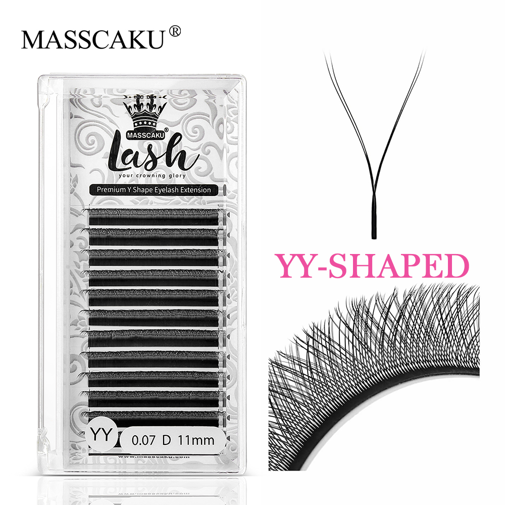 MASSCAKU Hot Selling Natural P - Eyelash Extension Russian Volume avaliação e preço