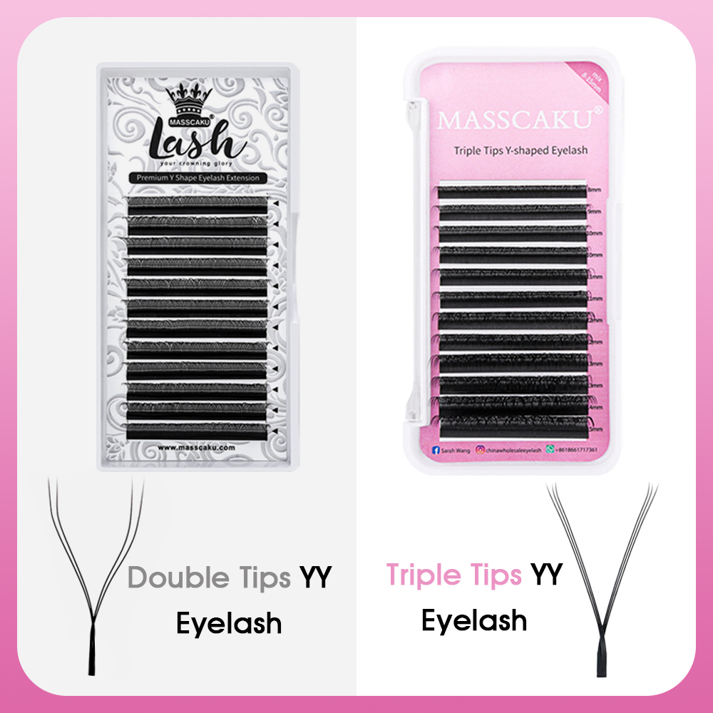 MASSCAKU Hot Selling Natural P - Eyelash Extension Russian Volume avaliação e preço
