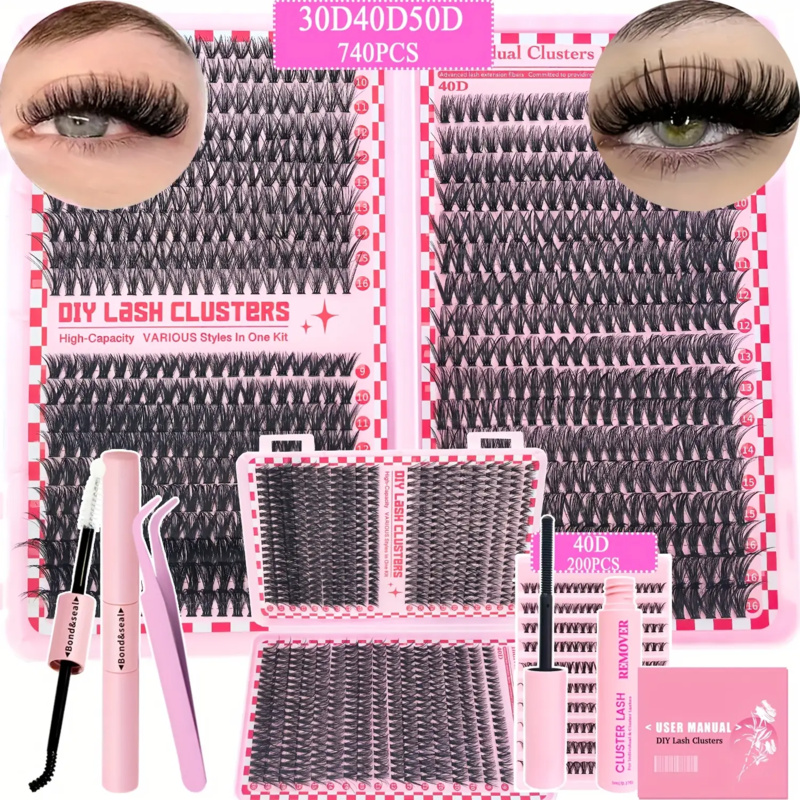 740/200pcsCluster Eyelash Exte - Eyelash Extension Equipment avaliação e preço