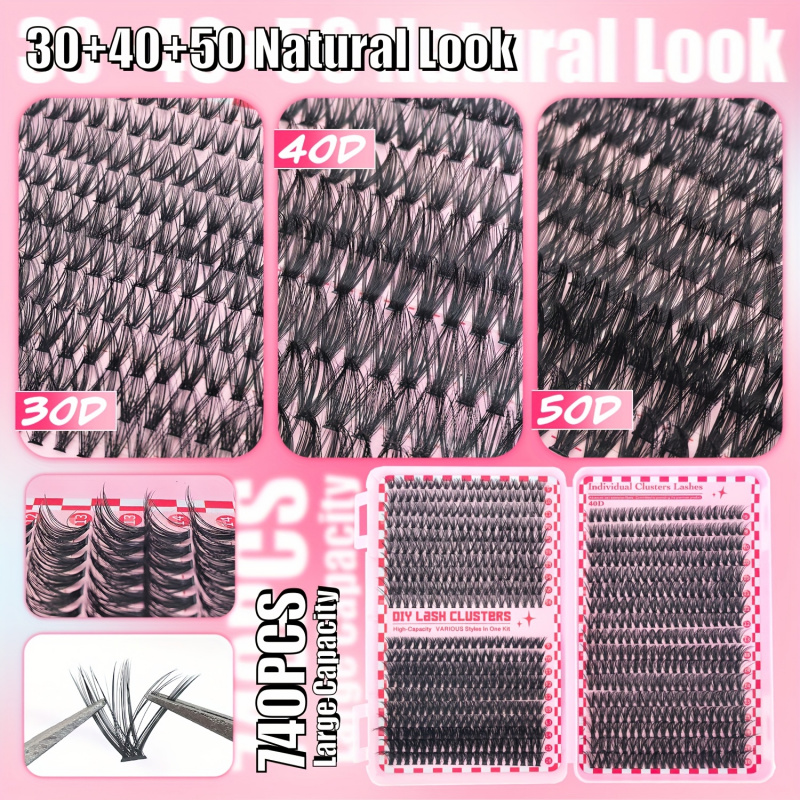 740/200pcsCluster Eyelash Exte - Eyelash Extension Equipment avaliação e preço