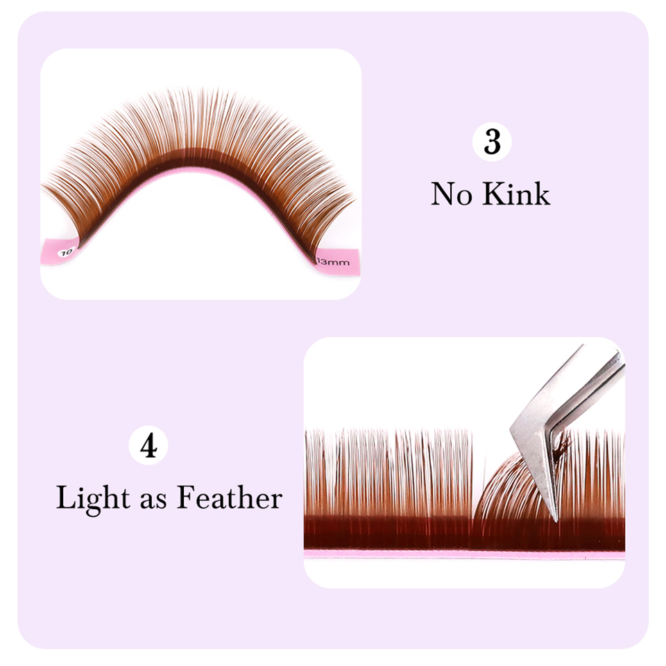Dark Brown Eyelash Extension 0 - Eyelash Extension Russian Volume avaliação e preço