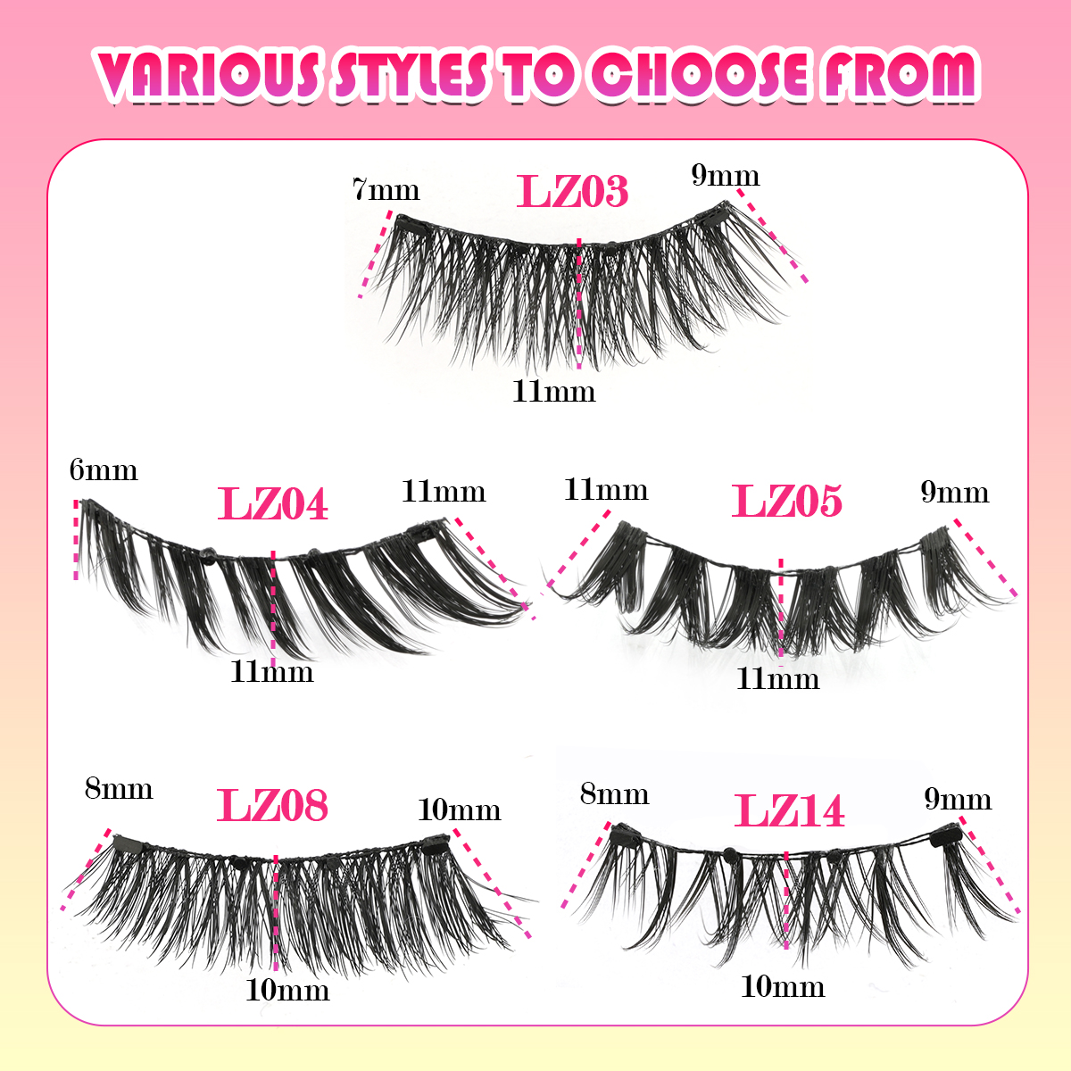 New 1 Pair Magnetic Eyelashes  - Faux Mink Lash avaliação e preço