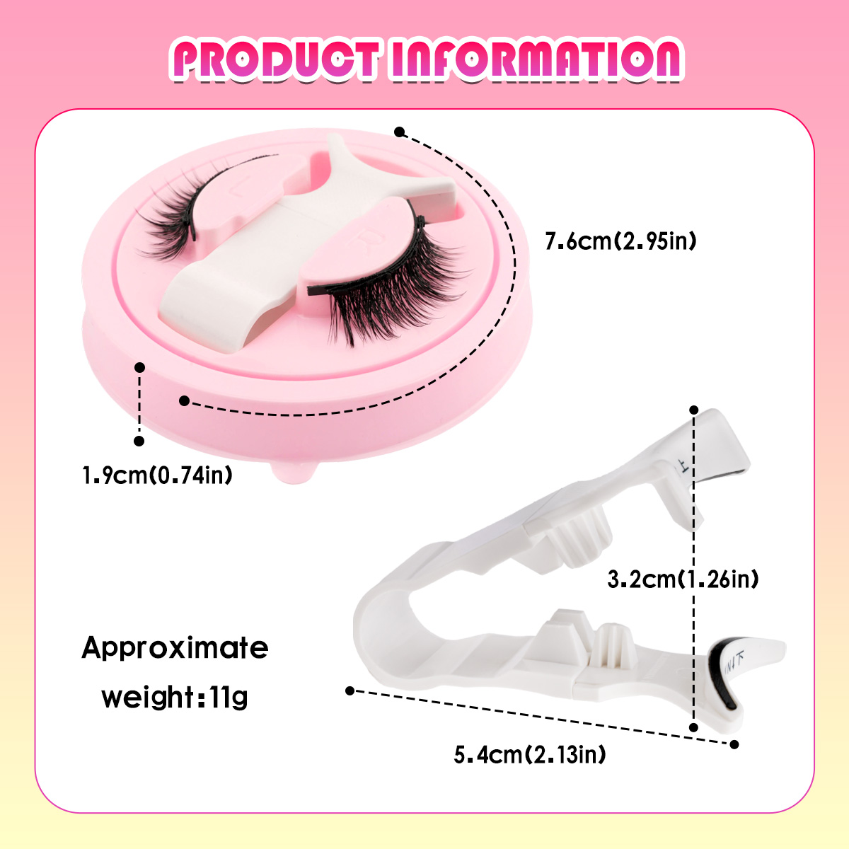 New 1 Pair Magnetic Eyelashes  - Faux Mink Lash avaliação e preço