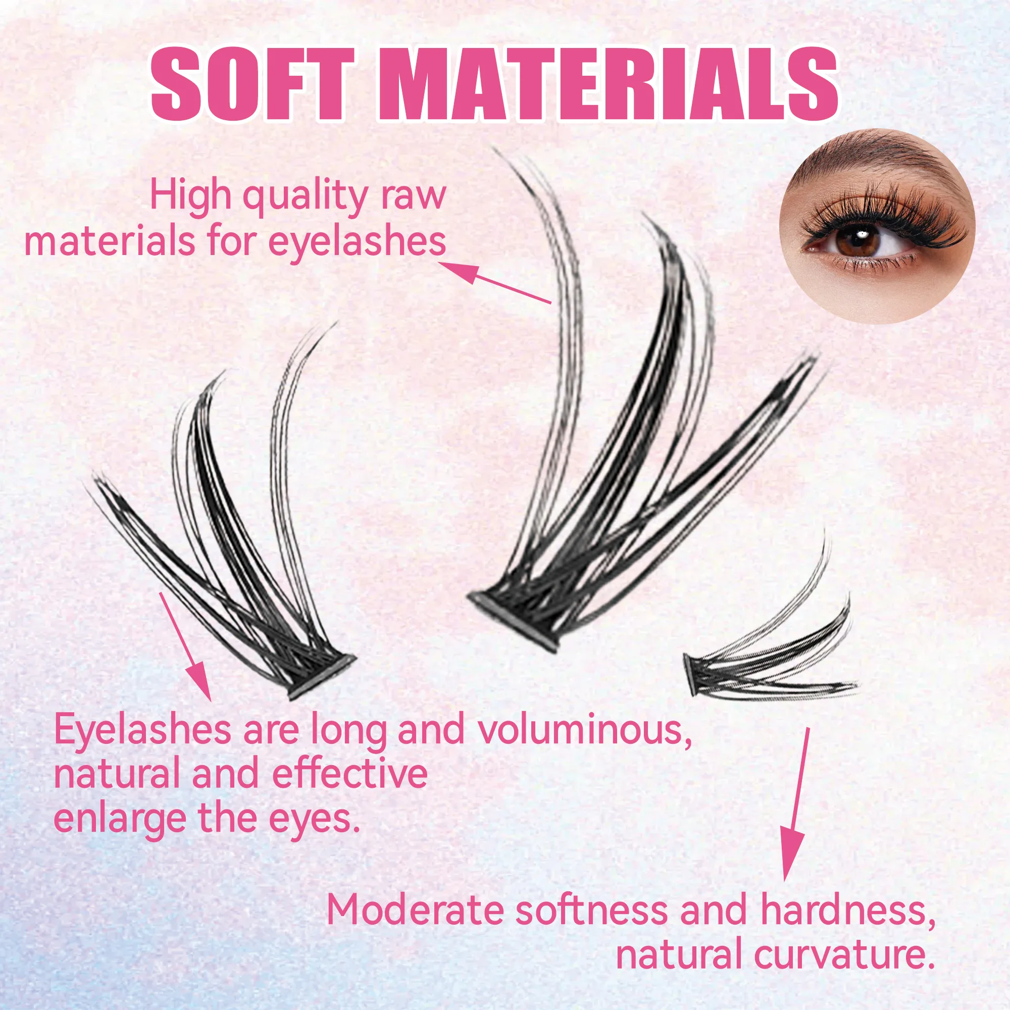 Eyelashes 200 PCS Clusters Las - Eyelash Extension Course avaliação e preço