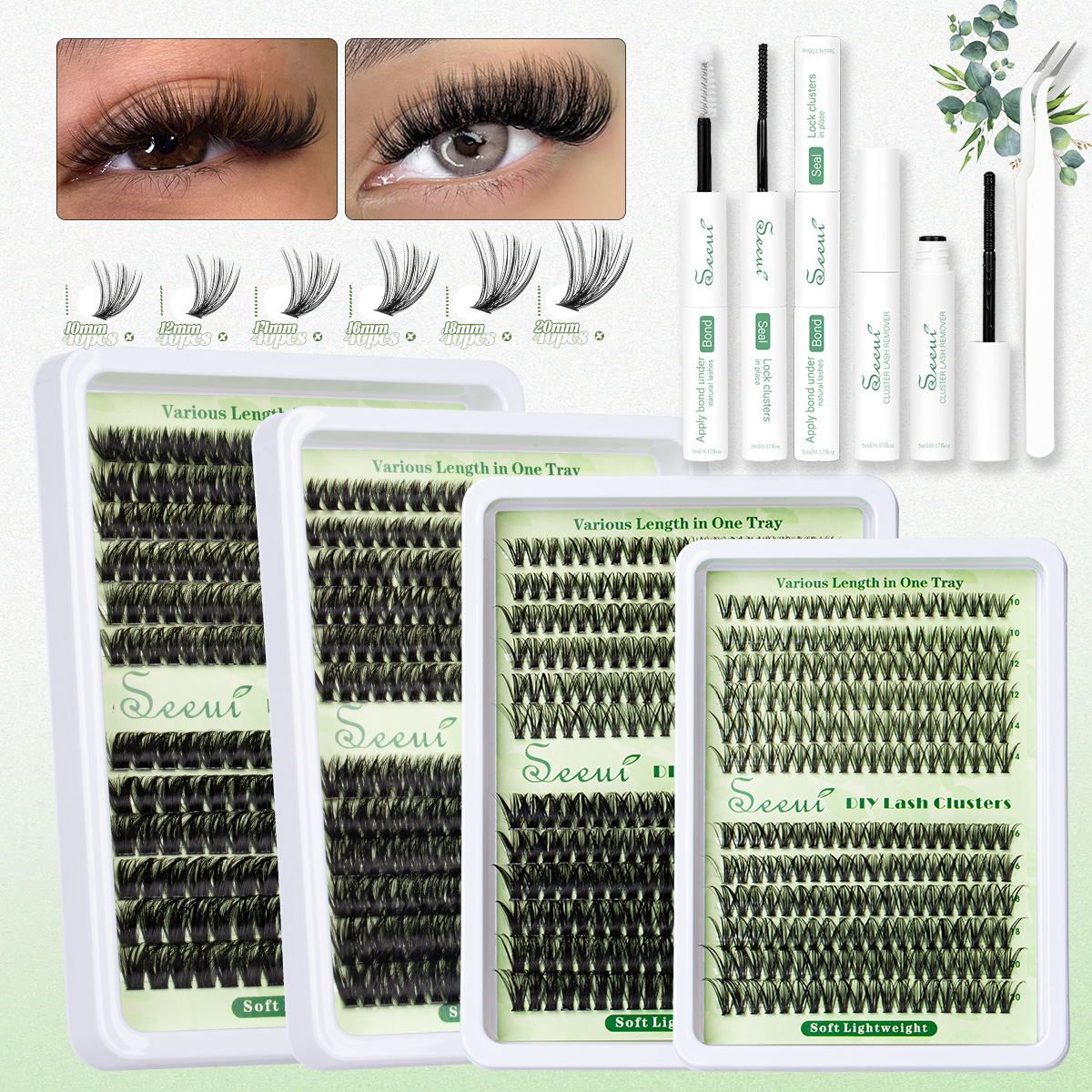Cluster Lashes Kit Individual  - Faux Mink Lash avaliação e preço