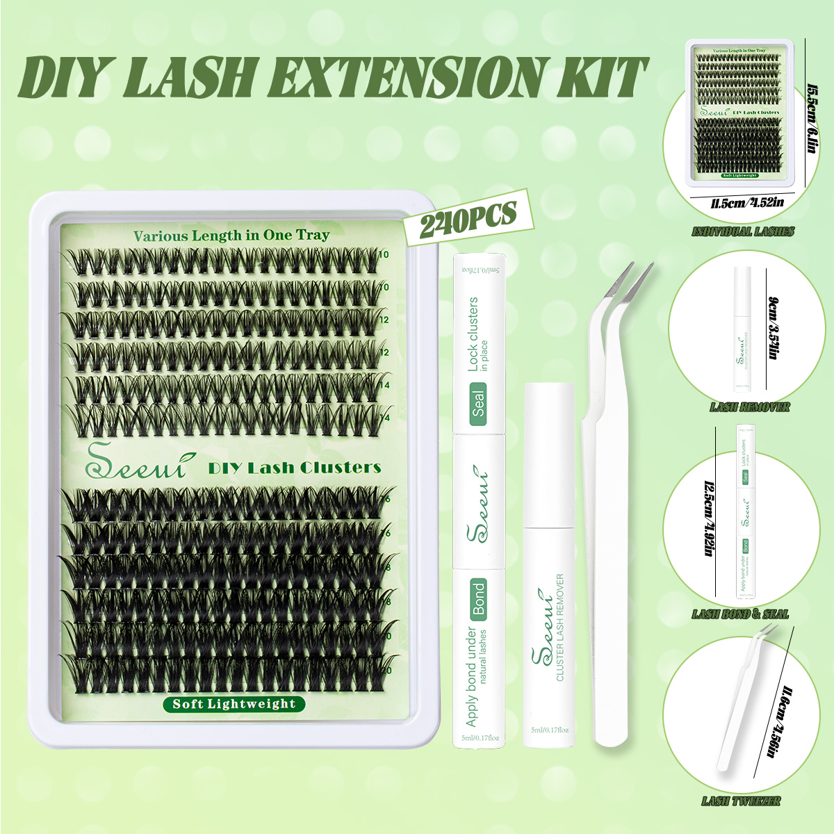 Cluster Lashes Kit Individual  - Faux Mink Lash avaliação e preço