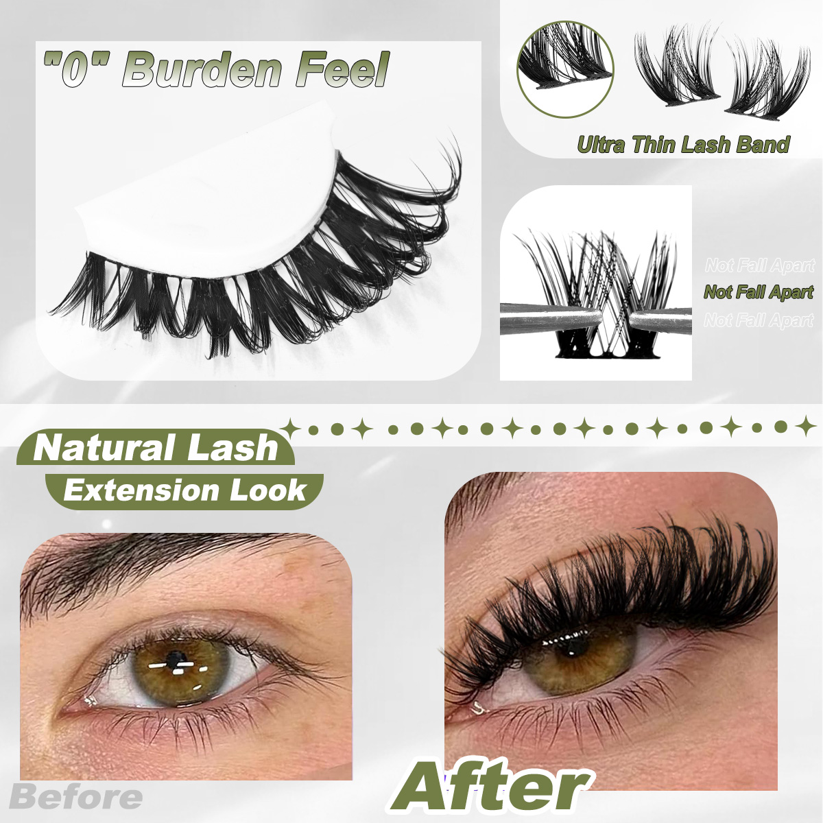 Lash Clusters Kit Thick Curl E - Eyelash Extension Equipment avaliação e preço
