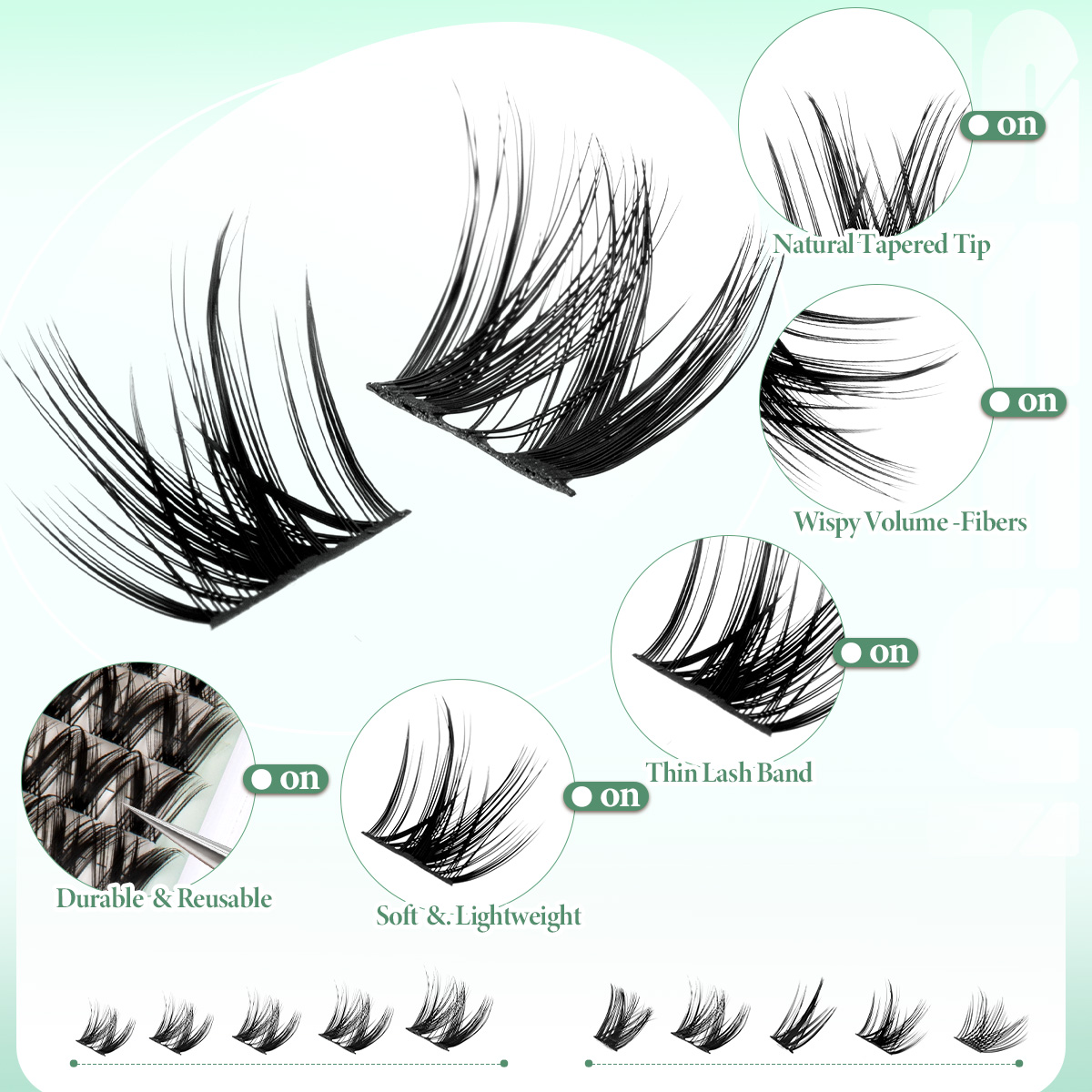 Lash Clusters Kit Thick Curl E - Eyelash Extension Equipment avaliação e preço