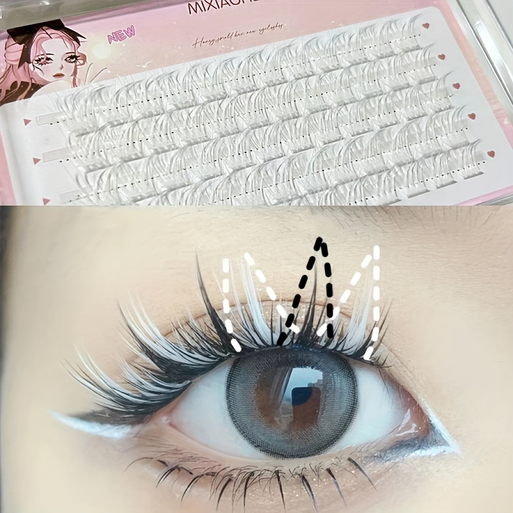 Mixiaohe Colorful Eyelashes 60 - Eyelash Extension Natural avaliação e preço