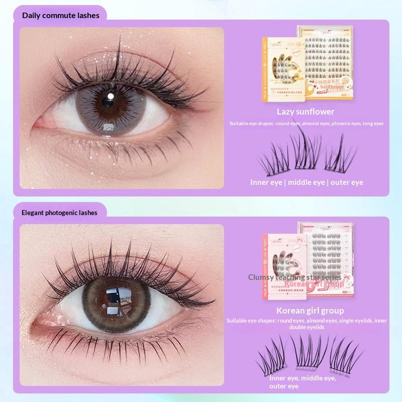7 Rows Self-Adhesive Eyelashes - Eyelash Extension Glue avaliação e preço