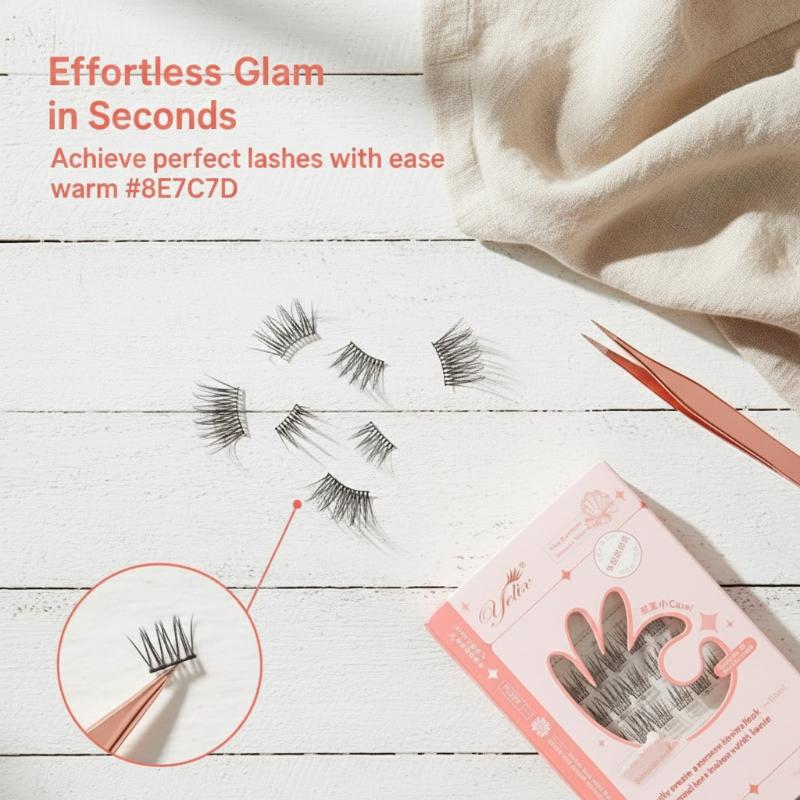 7 Rows Self-Adhesive Eyelashes - Eyelash Extension Glue avaliação e preço