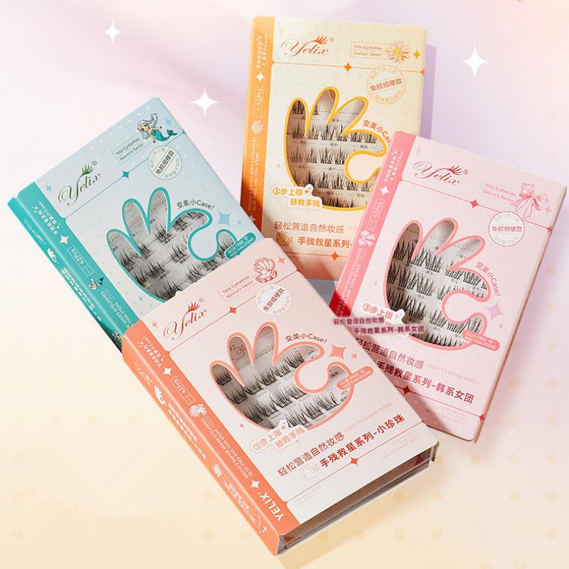 7 Rows Self-Adhesive Eyelashes - Eyelash Extension Glue avaliação e preço