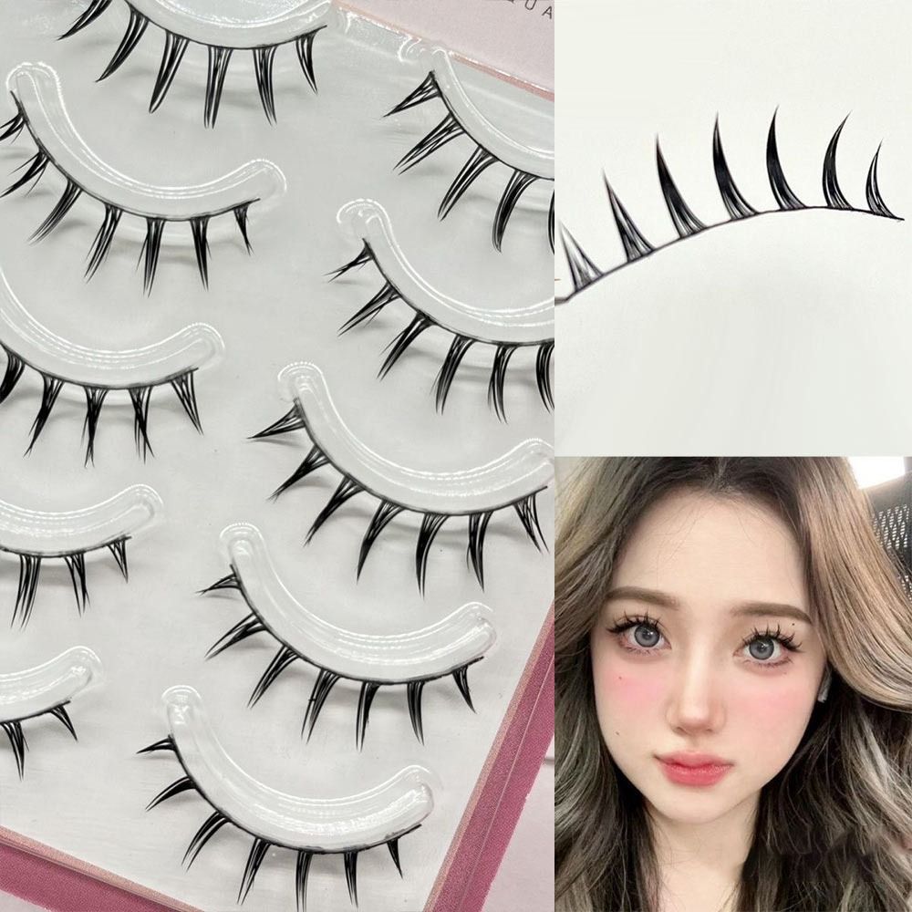 5 Pairs Pack Japanese Cosplay  - Faux Mink Lash avaliação e preço